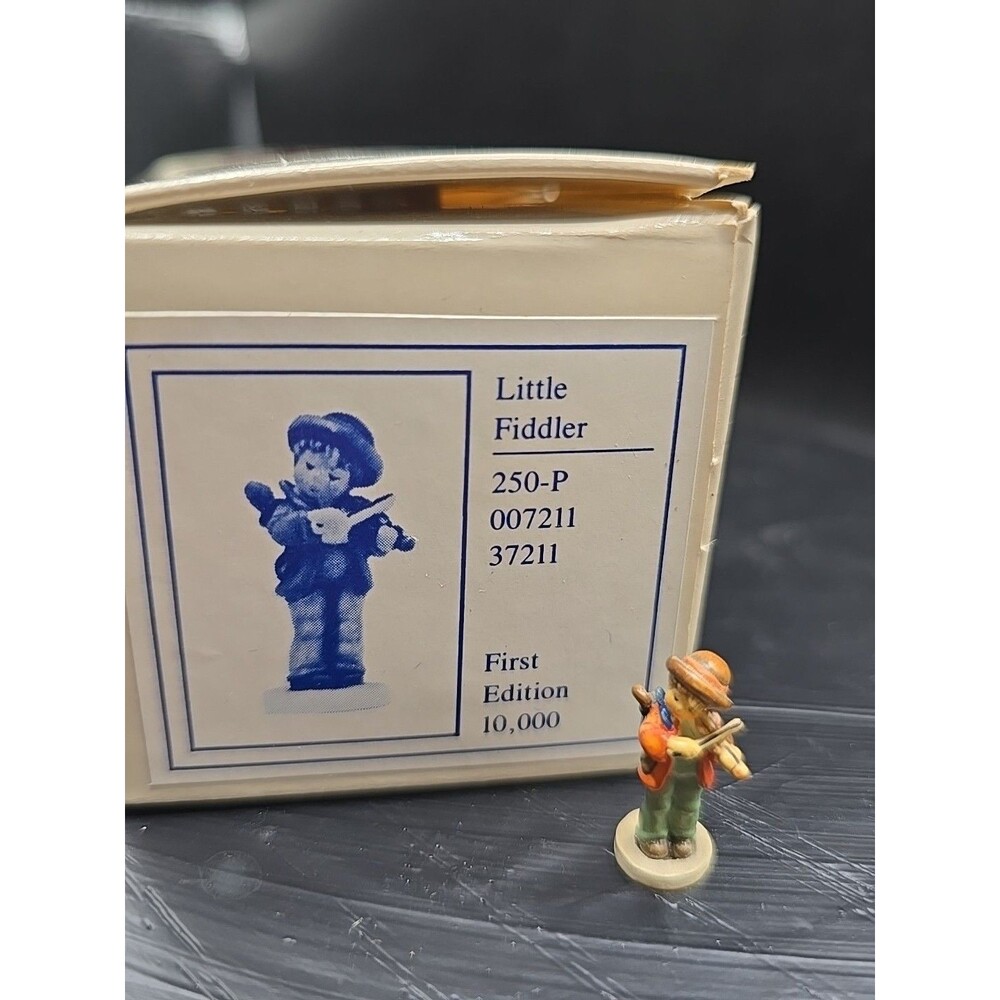Vtg Olszewski Hummel Miniature Bronze Figure 1st Edition Little Fiddler 250-P